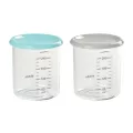 BEABA กระปุกไททัน Set of 2 Maxi Portion 2x240ml - light blue/grey
