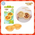 Mother's Corn ถาดใส่อาหารทำจากข้าวโพด 2 หลุม Mother's Corn Enjoy Fishing Twin Bowl ใส่อาหารสำหรับเด็กมาสำหรับเด็ก 6 เดือนขึ้นไป