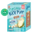 ขนมเด็ก Apple Monkey ข้าวกล้องงอกอบพอง ออร์แกนิครสดั้งเดิม เด็ก 12 เดือนขึ้นไป 3 x 10g