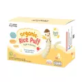 ส่งฟรี ขนมข้าวอบกรอบออร์แกนิคผสมวิตามิน รสแอปเปิ้ลและกล้วย Mama Cooks ขนาด 40 กรัม 4ซอง*10 กรัม เหมาะสำหรับเด็ก 6 เดือนขึ้นไป
