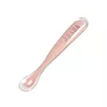 BEABA ช้อนซิลิโคน Ergonomic 1st age Silicone Spoon – Vintage Pink