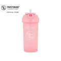 Twistshake Straw Cup แก้วน้ำสำหรับเด็ก มีหลอดดูด ป้องกันการหกเลอะเทอะ 360ml สีชมพู/Pastel Pink