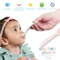 2 -piece premium silicone spoon, baby spoon, baby spoon sets, genuine grade Silicone