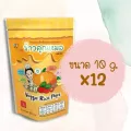 น้ำผึ้ง 10g แพค12ซอง ข้าวคุณหมอ ขนมข้าวหอมมะลิเคลือบผักรวมอบกรอบ รสน้ำผึ้ง 10 กรัม 12 ซอง