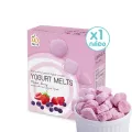 Wel-B Yogurt​ Melts​ Mixed Berry 25g.โยเกิร์ตกรอบ รสมิกซ์เบอร์รี่ 25 กรัม-ขนมสำหรับเด็ก ขนมเพื่อสุขภาพ ฟรีซดราย ไม่มีน้ำมัน ไม่ใช้ความร้อน