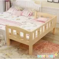 Baby extra bed, size 120x200 cm. Children's bed, parents' bed. Made from real pine trees, strong, durable