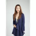 เสื้อให้นม Wanda Tie Long Robe Navy L