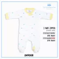 Zuper Mom ชุดหมีเด็กอ่อน ซิป รุ่น 2 WAY ZIPPER บอดี้สูทเด็กอ่อน ชุดเด็กแรกเกิด บอดี้สูทเปิดเท้า สำหรับเด็ก 0-12 เดือน