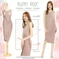 Muko Butter Rose เดรสให้นม คลุมท้อง DR31
