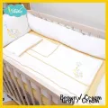 idawin ชุดกันกระแทกรอบเตียงเด็กBedding Set Bamboo-Rabbit & Moon Brown