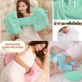 หมอนรองท้อง รองให้นม ถอดปลอกได้-ปรับได้ ผ้ากำมะหยี่เนื้อนิ่ม พร้อมส่ง