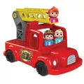 Cocomelon Fun Brick Fire Truck Brick Set ชุดก่อสร้าง Bristle Block เพื่อสร้างรถดับเพลิง