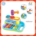 Huile Toy Hola แบรนด์แท้ ไซโลโฟนเด็ก เปียโนเด็ก ค้อนทุบบอล Enlightening & Intellectual Xylophone 856 ของเล่น เปียโนของเล่น