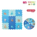 PAPA BABY แผ่นโฟมรองคลาน EVA ลาย Animal Big wheel สามารถถอดประกอบเป็นวงกลมได้รวมเป็น 18ชิ้น รุ่น TCN-376