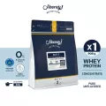 Hooray ! Whey Protein Concentrate เวย์โปรตีนคอนเซนเทรด ขนาด 908 g. 2 LB เพิ่มกล้ามเนื้อ