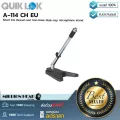 QuikLok  A-114 CH EU by Millionhead ขาไมโครโฟนแบบตั้งโต๊ะ ตัวฐานทำจากเหล็กหล่อ ปรับความสูงและองศาได้ สีเงิน