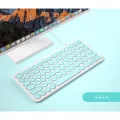 Mini Wired Silent Keyboard Round Button Ergonomics Gaming Keyboard For Macbook Lenovo Asus Dell Laptop Computer Keypad PC Gamer