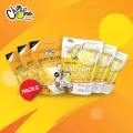 มะม่วงอบแห้ง+ข้าวเหนียวทุเรียนพร้อมดิปกะทิ / Dried Mango + Freeze Dried Durian Sticky rice with Coconut Milk Dip 6Bags/Pack