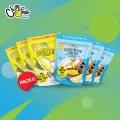 ทุเรียนอบกรอบ+มะพร้าวกรอบพร้อมดิปทุเรียน/Freeze Dried Durian & Coconut Chips with Durian Dip 6Bags/Pack