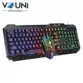 Vouni ชุดคีย์บอร์ดและเมาส์ไร้สาย รุ่น Gaming Home Office Illuminated Keyboard Mouse Set E2903Y