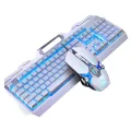 104keys Rgb Aluminum Alloy Gaming Keyboard And Rgb Gaming Mouse Set With Mobile Phone Stand Function Key