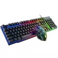 Keyboard Mouse 3-In-1 Kit Mouse Pad Accessories Set Usb Wired Computer Gaming For Household Computer Accessories