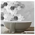 สติ๊กเกอร์ติดผนัง สติกเกอร์สวย สำหรับตกแต่ง เซ็ต 10 ชิ้น Hexagonal Sticker for Decoration Set of 10 Pieces