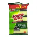 Scotch Brite Sponge 3"x4" Pack 3+1.สก็อตช์ไบรต์ ฟองน้ำ 3x4 นิ้ว x 3+1 ชิ้น