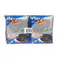 Poly Brite Silver Sponge Net x 6 pcs.โพลี ไบรท์ ฟองน้ำหุ้มตาข่ายซิลเวอร์ x 6 ชิ้น