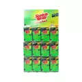 Scotch Brite Sponge Scourer 3.5x6" x 12 pcs.สก๊อตช์-ไบรต์ แผ่นใยขัดพร้อมฟองน้ำ ขนาด 3.5x6 นิ้ว แพ็ค 12 ชิ้น