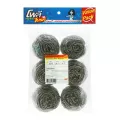 Poly Brite Ultra Stainless Ball 25 g x 6 pcs.โพลี ไบรท์ อัลตร้า ฝอยสเตนเลส ขนาด 25 กรัม x 6 ชิ้น