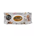 ทิชชู่เปียกสำหรับสัตว์เลี้ยง​ KUMA​ PETTO​ PET WIPES  1ห่อ 75 แผ่น