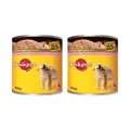 Pedigree Dog Food Puppy Can 700 g x 2.เพดดิกรี อาหารสูตรลูกสุนัข แบบกระป๋อง 700 กรัม X 2 กระป๋อง.