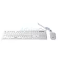 OKER คีย์บอร์ด (2in1) USB (KM-2068) White