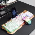 Vouni ชุดคีย์บอร์ดและเมาส์ไร้สาย รุ่น T21 Backlit Computer Keyboard Mouse Set E2756Y