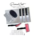 Diamond Coat  เซ็ทอาบน้ำ+สางขนตาย+แปรงขนพองฟู สำหรับสุนัขและแมวขนยาวปานกลาง 7 ชิ้น