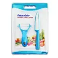 Finlandek ชุดมีดพร้อมเขียง – สีฟ้า