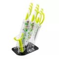 ชุดมีดเซรามิค 6 ชิ้น Ceramic knife Set ลายดอกไม้ Konoll รุ่น KN0005 – (Green)