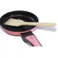 GetZhop กระทะเซรามิก Frying Pan ก้นตื้น Sorel ขนาด 20 cm. (Pink)