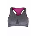 ชุดชั้นใน Sport Bra Double Layer กระชับสัดส่วน – สีเทา/ชมพู (Size S,M)