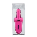 ที่ชาร์จในรถยนต์ เสียบชาร์จ เสียบ USB แบบมีกลิ่น – สีชมพู