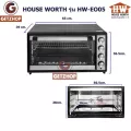 HOUSE WORTH เตาอบอเนกประสงค์ เตาอบขนม เตาย่างไก่ เตาอบเค้ก ขนาด 60 ลิตร รุ่น HW-EO05(ประกันศูนย์ไทย)