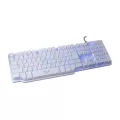 MD-TECH  คีย์บอร์ด USB Multi Keyboard (K-1) Mechanical Style Keyboard White