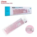 Oker ชุดคีย์บอร์ดเม้าส์ไร้สาย รุ่น K-520 Keyboard Mouse Wireless