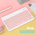 Bluetooth Pink Keyboard Mouse Combo Set For Ipad Surface Tablet Lap Wireless Silent Keyboard Mute Mini Size Keyboard Mouse