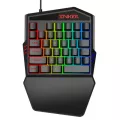 Inker Gaming Keyboard One-Handed Mechanical Keyboard Led Mini Keypad For Mobile Game Pc Ps4 Lol Games