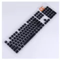 Black Low Profile Keycaps For Mechanical Keyboard Crystal Edge Black With Key Caps Puller Hard Plastic 104 Keys Us Layout