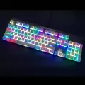 Rgb 108 Keycaps Ansi Layout Pbt White Pudding Double Skin Milk Shot Backlit Keycap For Oem Cherry Mx Gh60 Poker 87 Tkl 104 108