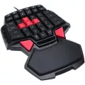 Gaming Keyboard Wired Keyboard Double Space Left And Right Hand Usb Single Hand Keyboard For Windows Xp/vista/7/8/10 Mac Os X