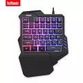 Redthunder One-Handed Gaming Keyboard Rgb Backlit Portable Mini Gaming Keypad Ergonomic Game Controller For Pc Ps4 Xbox Gamer